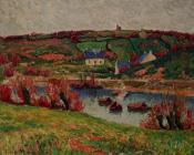 亨利 莫雷 : The River at Douaelan-sur-Mer